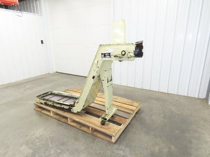 Mayfran Chip-Tote Chip Conveyor 11"x 40" Infeed 38"-48"H Discharge 230/460V 84"L