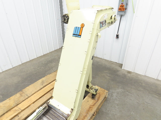 Mayfran Chip-Tote Chip Conveyor 11"x 40" Infeed 38"-48"H Discharge 230/460V 84"L