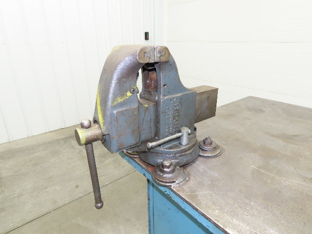 Steel Work Bench Welding Table 4-1/2" Vise 1/4" Plate 65x36" Top 38.5" High