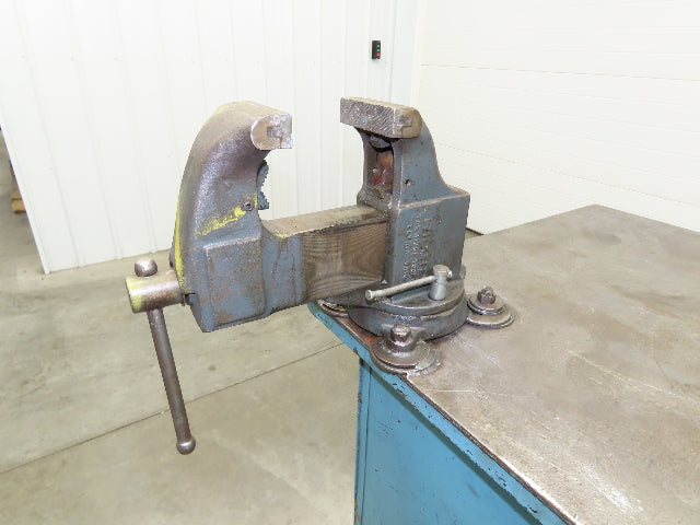 Steel Work Bench Welding Table 4-1/2" Vise 1/4" Plate 65x36" Top 38.5" High