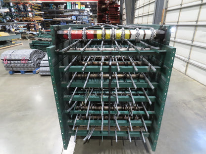 47"W MatTop Roller Belt Conveyor 44"BF 42"Belt 15Hp 3PH  79' + 83'  Lot of 2