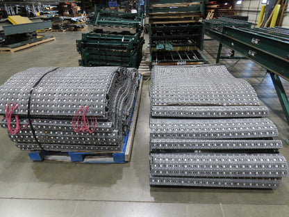 47"W MatTop Roller Belt Conveyor 44"BF 42"Belt 15Hp 3PH  79' + 83'  Lot of 2
