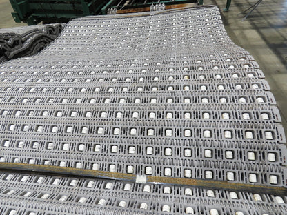 47"W MatTop Roller Belt Conveyor 44"BF 42"Belt 15Hp 3PH  79' + 83'  Lot of 2