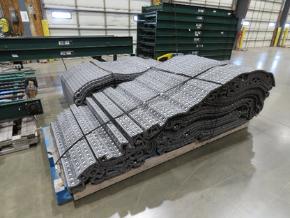 47"W MatTop Roller Belt Conveyor 44"BF 42"Belt 15Hp 3PH  79' + 83'  Lot of 2