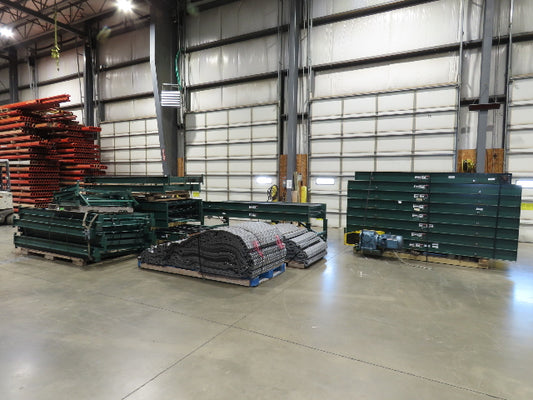 47"W MatTop Roller Belt Conveyor 44"BF 42"Belt 15Hp 3PH  79' + 83'  Lot of 2