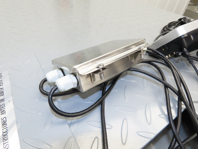 Global Digital Pallet Floor Scales 5000LB Rated 48 x 48" Low Profile Complete