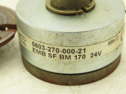 Warner Electric 5603-270-000-21 Motor Clutch Brake 24VDC 5/16" Hallow Shaft