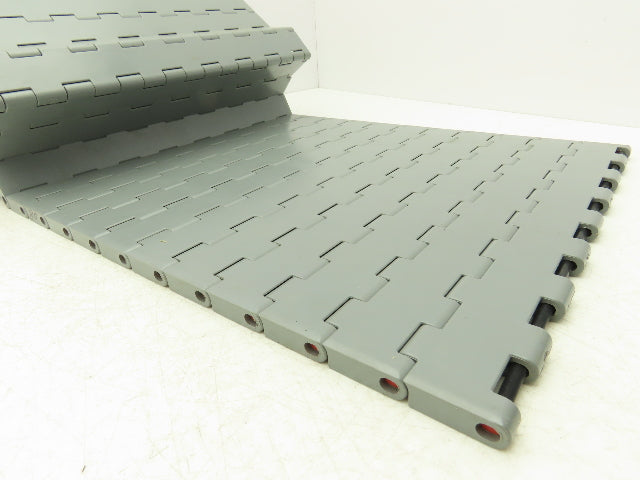 Regina UCC1500 Ultop 15"W MatTop Flat Conveyor Belt Chain Gray FliteTop 10'L