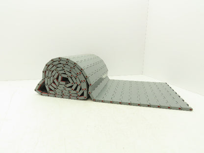 Regina UCC1500 Ultop 15"W MatTop Flat Conveyor Belt Chain Gray FliteTop 10'L