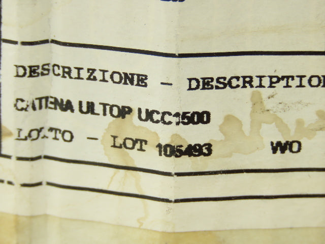 Regina UCC1500 Ultop 15"W MatTop Flat Conveyor Belt Chain Gray FliteTop 10'L