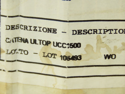 Regina UCC1500 Ultop 15"W MatTop Flat Conveyor Belt Chain Gray FliteTop 10'L