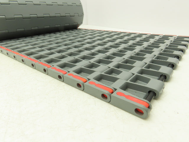 Regina UCC1500 Ultop 15"W MatTop Flat Conveyor Belt Chain Gray FliteTop 10'L