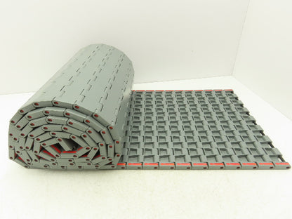 Regina UCC1500 Ultop 15"W MatTop Flat Conveyor Belt Chain Gray FliteTop 10'L