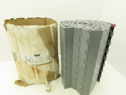 Regina UCC1500 Ultop 15"W MatTop Flat Conveyor Belt Chain Gray FliteTop 10'L