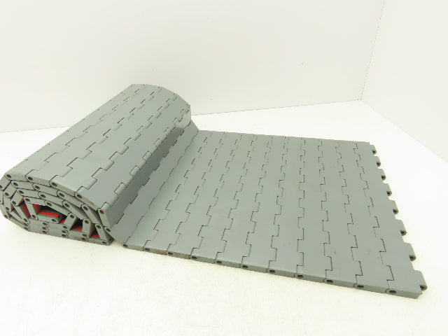 Regina UCC1500 Ultop 15"W MatTop Flat Conveyor Belt Chain Gray FliteTop 73.5"L