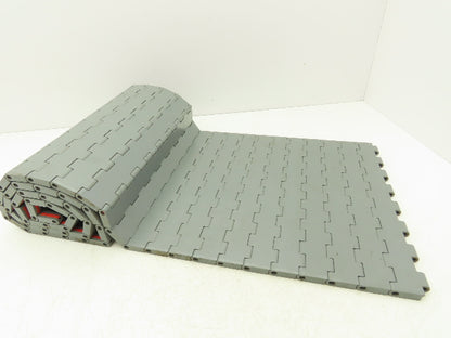 Regina UCC1500 Ultop 15"W MatTop Flat Conveyor Belt Chain Gray FliteTop 73.5"L