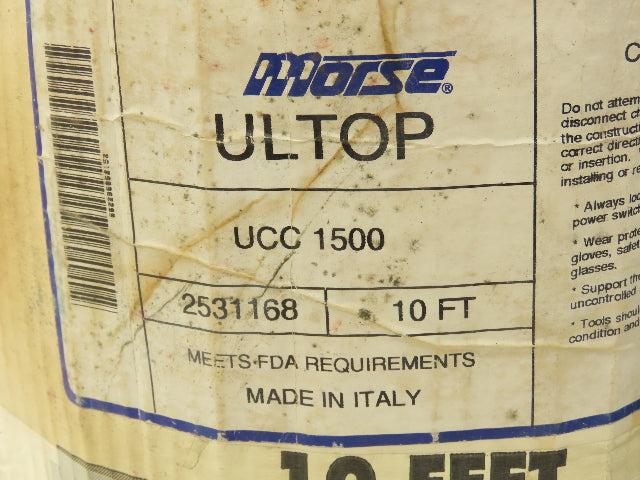 Regina UCC1500 Ultop 15"W MatTop Flat Conveyor Belt Chain Gray FliteTop 73.5"L