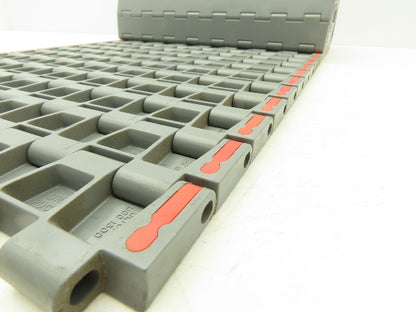 Regina UCC1500 Ultop 15"W MatTop Flat Conveyor Belt Chain Gray FliteTop 73.5"L