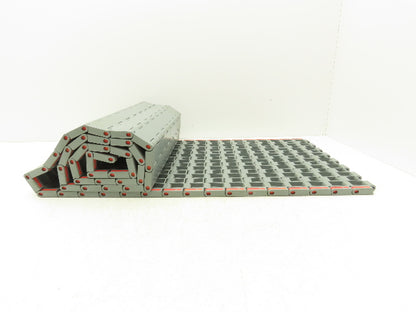 Regina UCC1500 Ultop 15"W MatTop Flat Conveyor Belt Chain Gray FliteTop 73.5"L