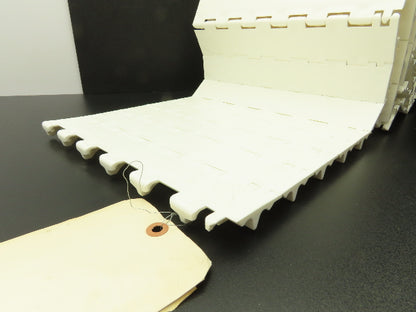 Intralox 850 Series 12"W SeamFree Cleated Top Poly Conveyor Belt White 10'L