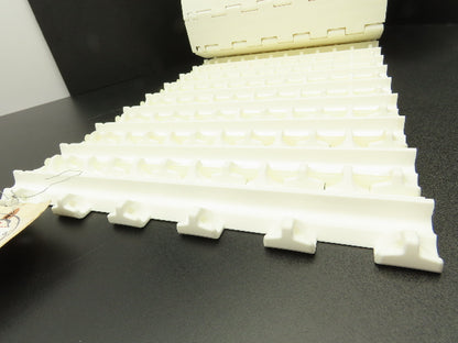 Intralox 850 Series 12"W SeamFree Cleated Top Poly Conveyor Belt White 10'L