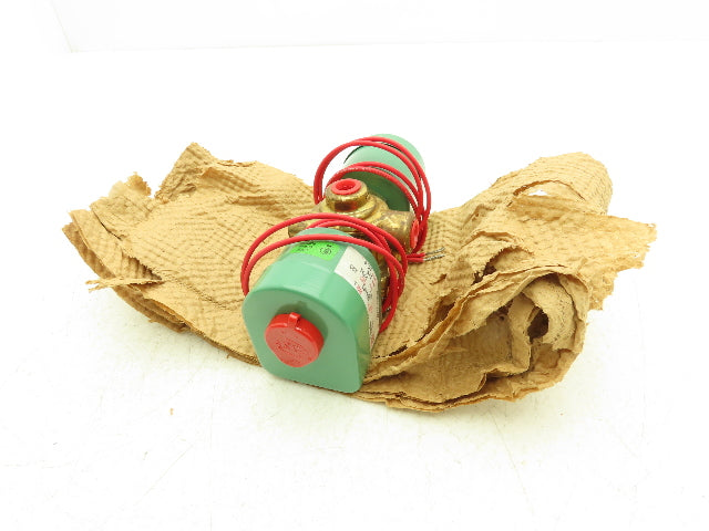 Asco Red Hat 8342C20 Solenoid Valve 1/4"NPT 4 Way 2 Pos 125psi 110/120V 50/60Hz