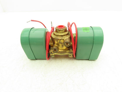 Asco Red Hat 8342C20 Solenoid Valve 1/4"NPT 4 Way 2 Pos 125psi 110/120V 50/60Hz