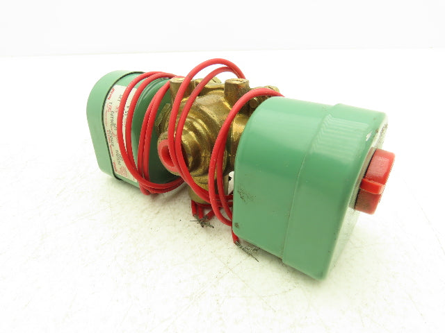 Asco Red Hat 8342C20 Solenoid Valve 1/4"NPT 4 Way 2 Pos 125psi 110/120V 50/60Hz