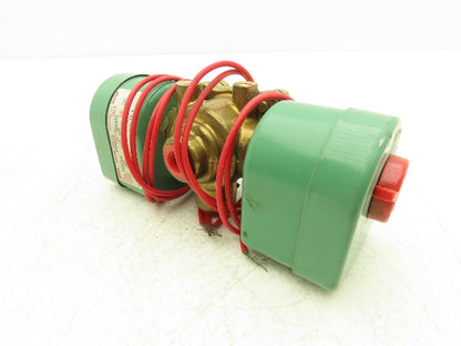 Asco Red Hat 8342C20 Solenoid Valve 1/4"NPT 4 Way 2 Pos 125psi 110/120V 50/60Hz