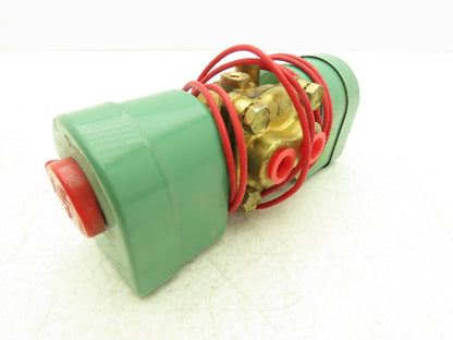 Asco Red Hat 8342C20 Solenoid Valve 1/4"NPT 4 Way 2 Pos 125psi 110/120V 50/60Hz