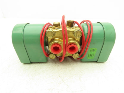 Asco Red Hat 8342C20 Solenoid Valve 1/4"NPT 4 Way 2 Pos 125psi 110/120V 50/60Hz