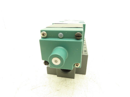 Numatics Pneumatic Air Solenoid Valve with Base 4/3 Closed Center 120V 1/2"NPT