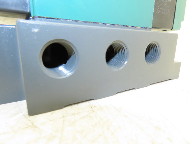 Numatics Pneumatic Air Solenoid Valve with Base 4/3 Closed Center 120V 1/2"NPT