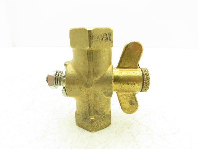 11-010 Brass Adjustable Orifice Gas Cock 1/2" Handle