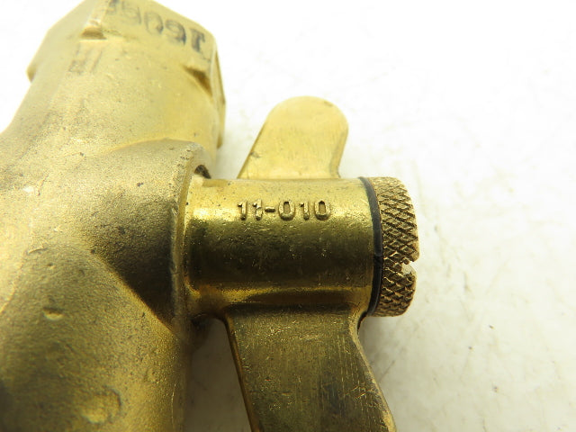 11-010 Brass Adjustable Orifice Gas Cock 1/2" Handle