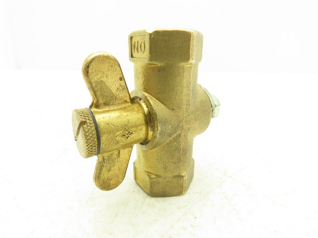 11-010 Brass Adjustable Orifice Gas Cock 1/2" Handle