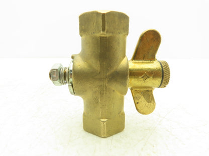 11-010 Brass Adjustable Orifice Gas Cock 1/2" Handle