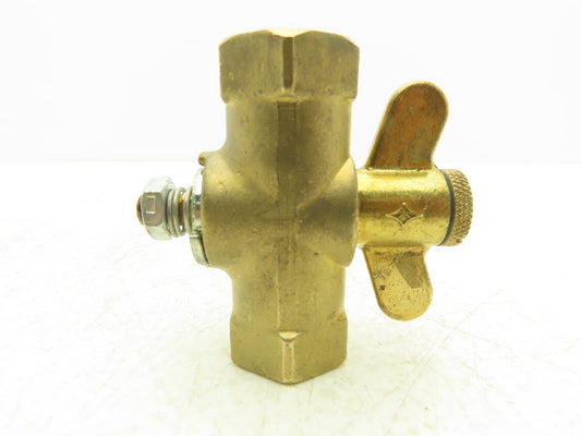 11-010 Brass Adjustable Orifice Gas Cock 1/2" Handle