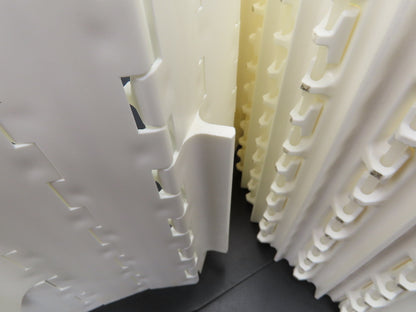 Intralox 850 Series 12"W SeamFree Cleated Top Poly Conveyor Belt White 21' 10"