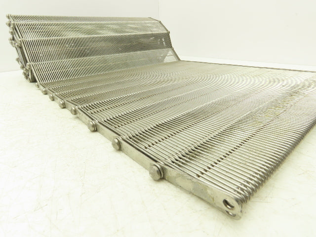 Stainless Steel Eyelink Wire Loop Oven Conveyor Belt 390mm 15.3"W x 65"L
