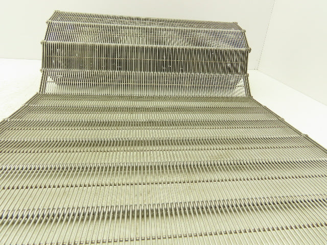 Stainless Steel Eyelink Wire Loop Oven Conveyor Belt 390mm 15.3"W x 65"L