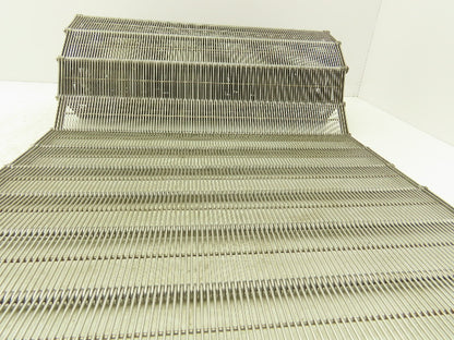 Stainless Steel Eyelink Wire Loop Oven Conveyor Belt 390mm 15.3"W x 65"L