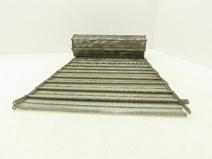 Stainless Steel Eyelink Wire Loop Oven Conveyor Belt 390mm 15.3"W x 65"L