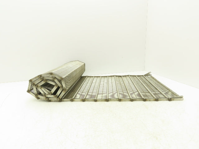 Stainless Steel Eyelink Wire Loop Oven Conveyor Belt 390mm 15.3"W x 65"L