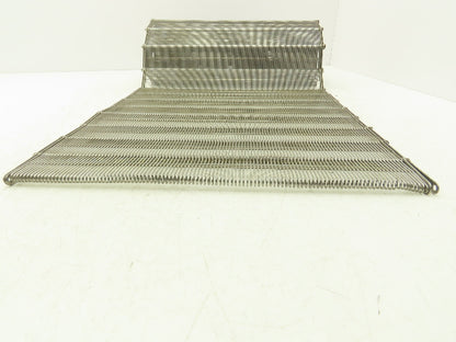 Stainless Steel Eyelink Wire Loop Oven Conveyor Belt 390mm 15.3"W x 65"L