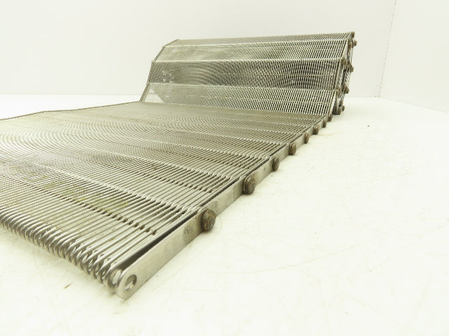 Stainless Steel Eyelink Wire Loop Oven Conveyor Belt 390mm 15.3"W x 65"L