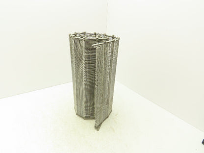 Stainless Steel Eyelink Wire Loop Oven Conveyor Belt 390mm 15.3"W x 65"L