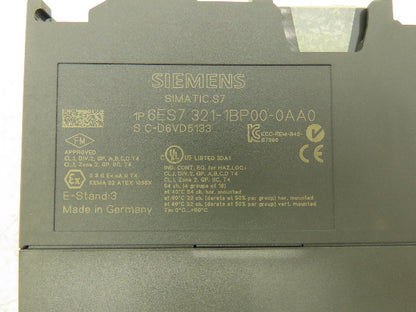 Siemens 6ES7 321-1BP00-0AA0 Digital Input Module 24VDC
