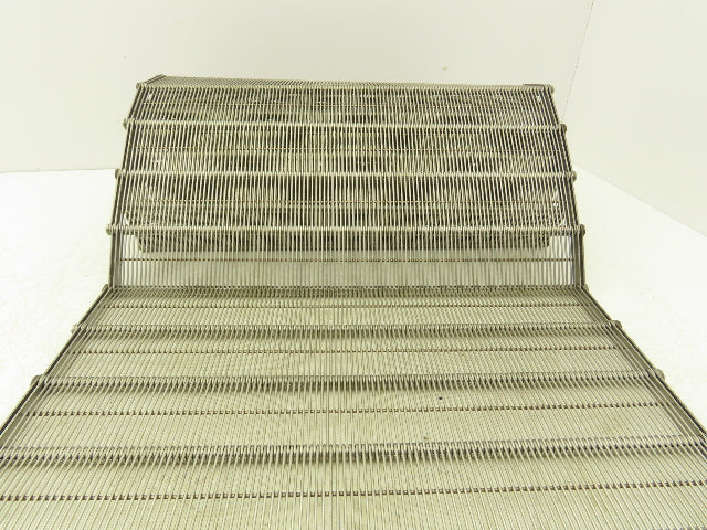 Stainless Steel Eyelink Wire Loop Oven Conveyor Belt 390mm 15.3"W x 78.75"L