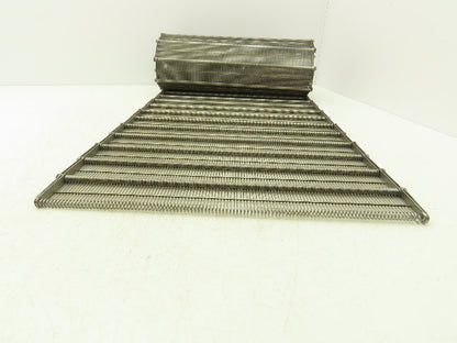 Stainless Steel Eyelink Wire Loop Oven Conveyor Belt 390mm 15.3"W x 78.75"L